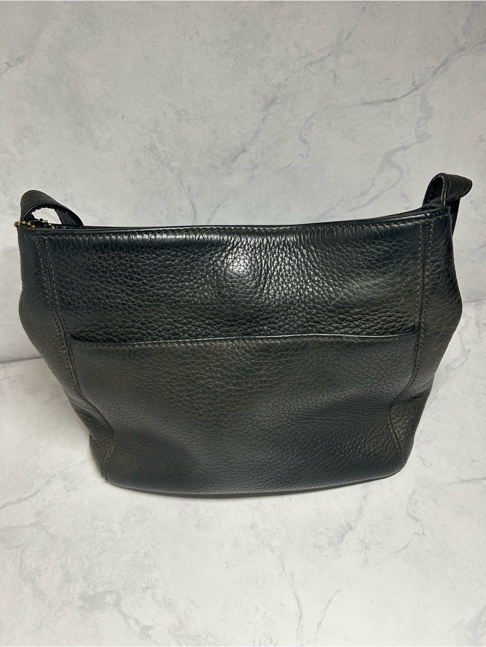 Vintage Coach Sonoma 4924 Black Pebbled Leather Shoulder Crossbody Bag